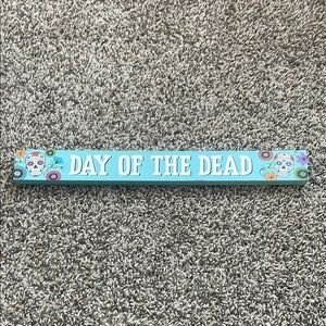 Day of the Dead Tabletop Decorative Sign - Blue